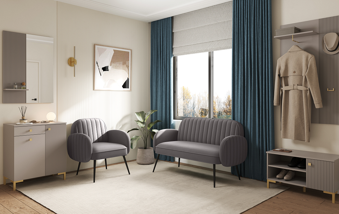 Флеминг Ф / Кресло велюр fresh эспрессо